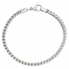 Stainless Steel Box Curb Bracelet