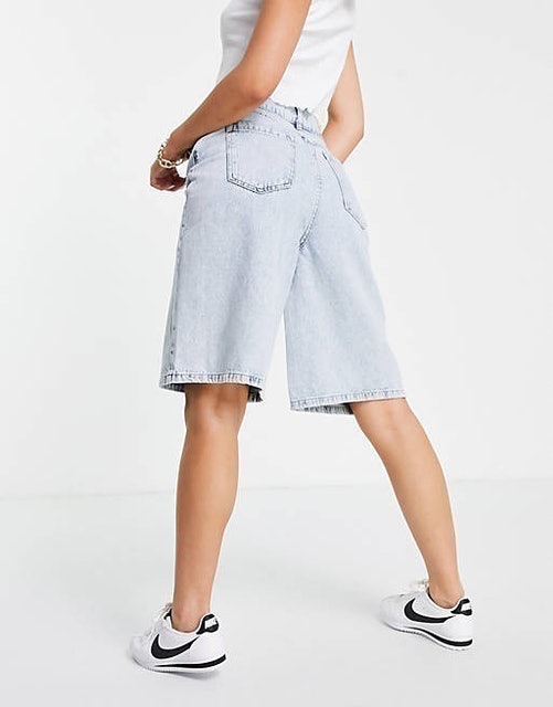 Bermuda Shorts in Acid Light Wash 3