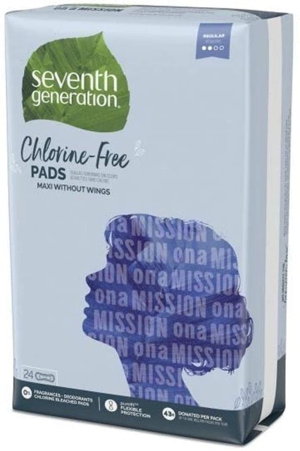 9. Seventh Generation Chlorine-Free Pads 1
