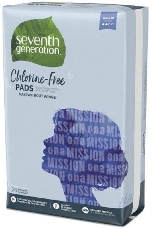 9. Seventh Generation Chlorine-Free Pads 1