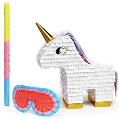 Unicorn Pinata Bundle with a Blindfold and Bat
