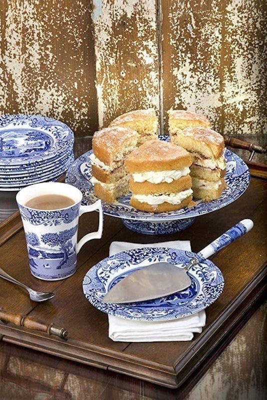 Blue & White Cake Slice Server 2