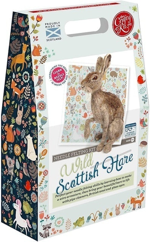 Wild Scottish Hare Needle Felting Kit 2