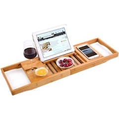 Bamboo Bathtub Caddy