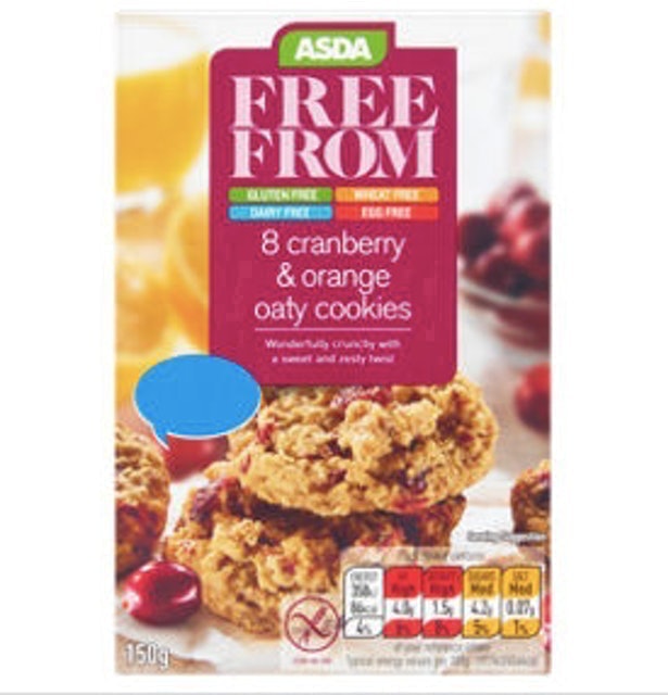 Free From: Cranberry & Orange Oaty Cookies 1