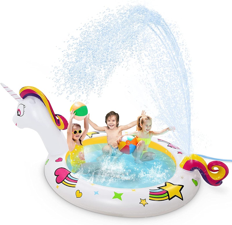 Inflatable Unicorn Spray Pool 1