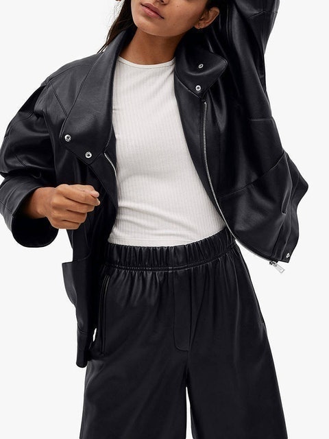 Faux Leather Bermuda Shorts 3