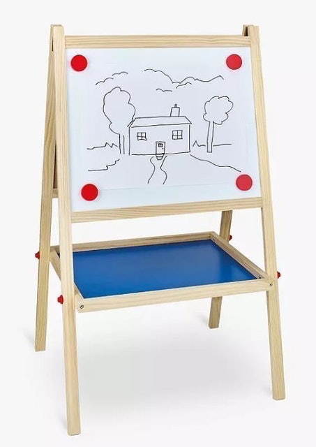 Wooden Chalkboard & Easel 2