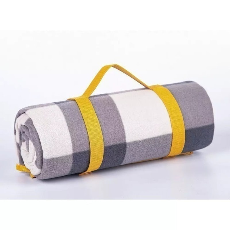 Curated Fleece Check Picnic Rug 1