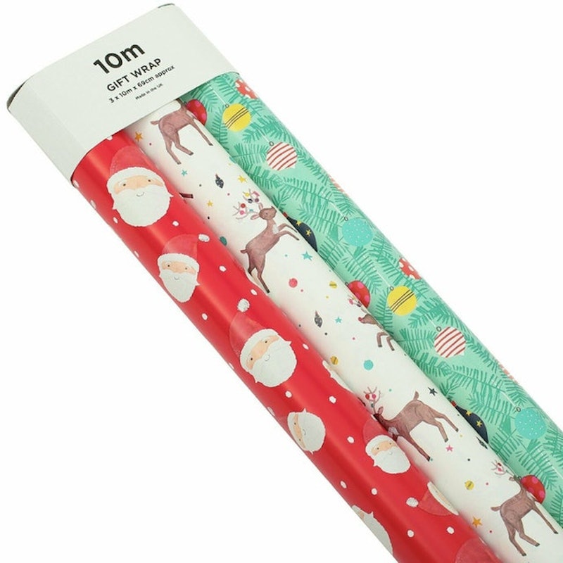 3 Kids Christmas Wrapping Paper Rolls 1
