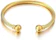 Coolsteelandbeyond Stainless Steel Twisted Ball Cuff Bangle 1
