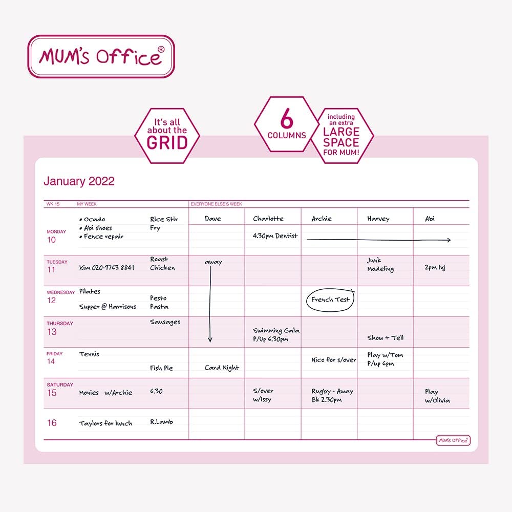 Mum's Weekly School Year Calendar 3