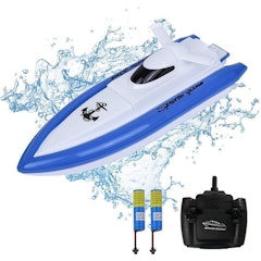 Remote Control Boat With 2 Rechargeable Batteries