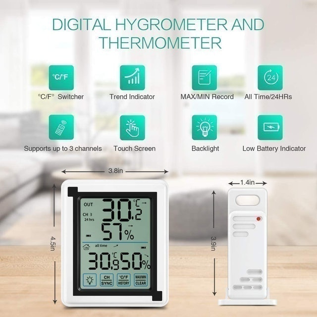 Digital Thermometer With 3 Sensors 3