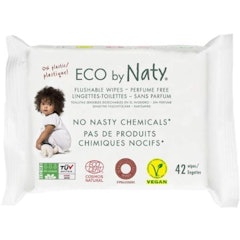 2. Eco by Naty Flushable Wipes