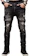 AOWOFS Distressed Biker Jeans 1