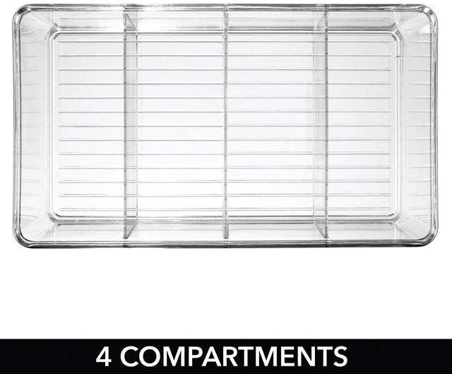 4 Section Kitchen Pantry Food Storage Organiser Bin (Pack of 4) 3