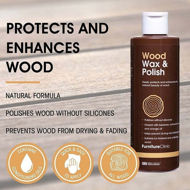Orange Scented Wood Wax & Wood Polish 2