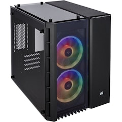 Crystal RGB Tempered Glass Micro ATX PC Case