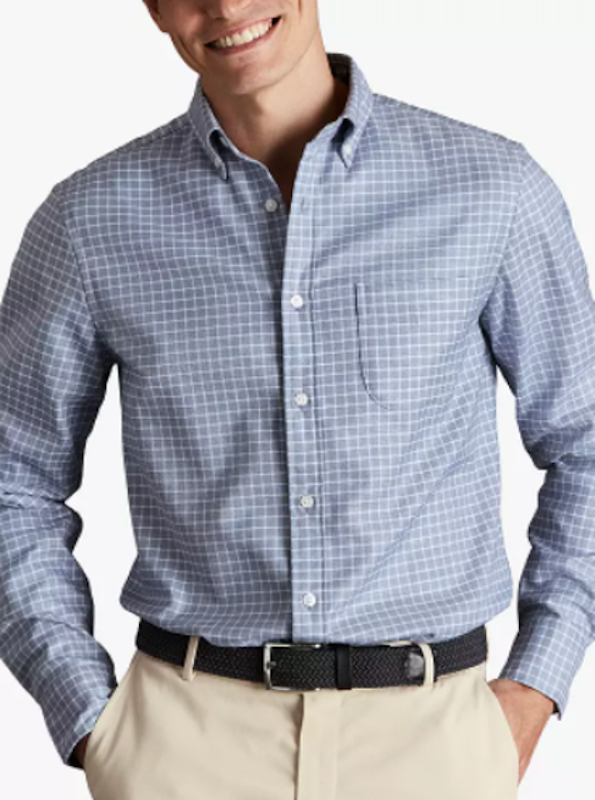 Check Non Iron Slim Fit Twill Shirt 2