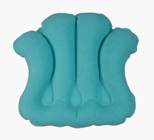 Luxury Inflatable Terry Cloth Bath Pillow 1