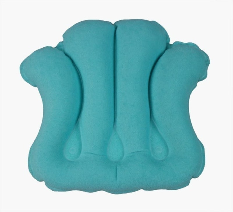Luxury Inflatable Terry Cloth Bath Pillow 1