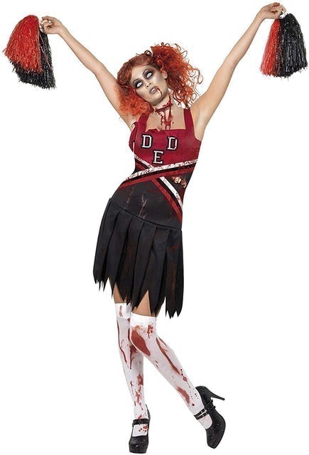 Zombie Cheerleader Costume 1