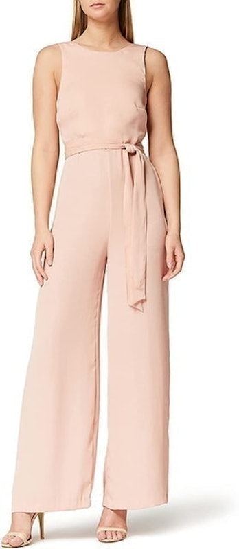 Soft Pink Sleeveless Women's Jumpsuit 1