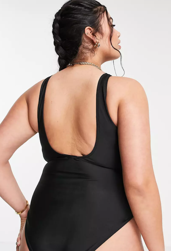 Plus Swimsuit With Loop Belt 2