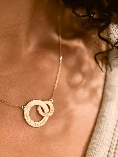Personalised Intertwined Charm Necklace 3