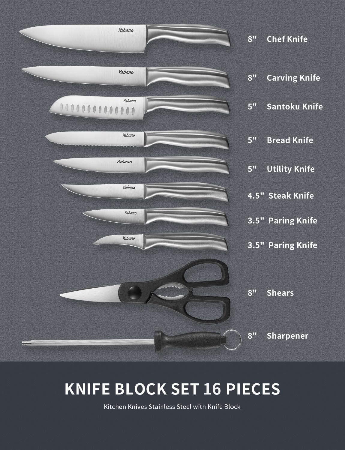 16-Piece Knife Block Set  2