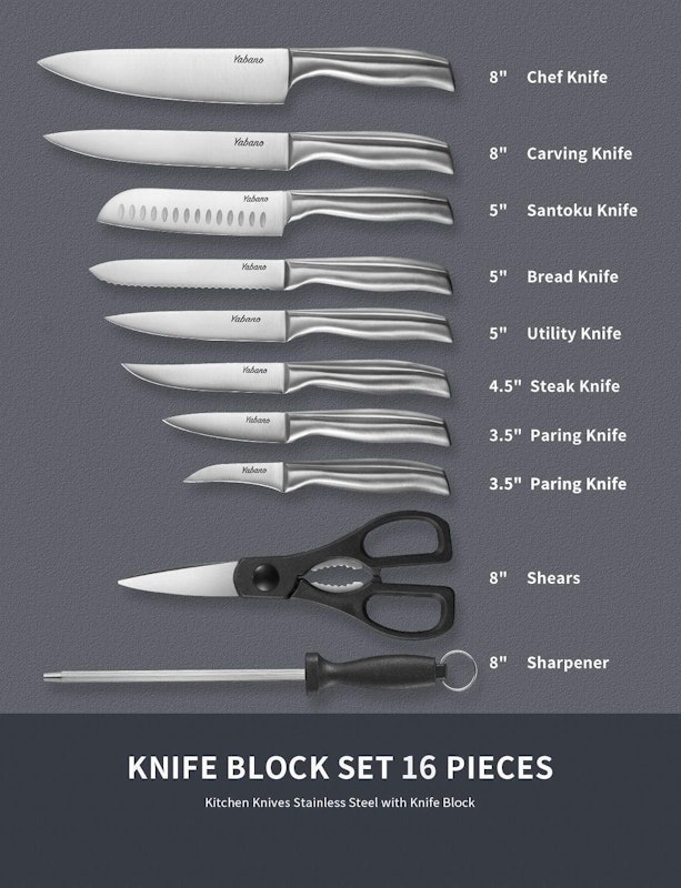 16-Piece Knife Block Set 2