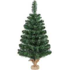 Artificial Mini Tabletop Christmas Tree With Cement Base