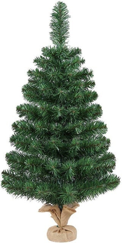 Artificial Mini Tabletop Christmas Tree With Cement Base 1