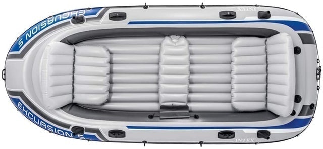 Excursion 5 Inflatable Boat Set With Aluminium Oars and Pump 2