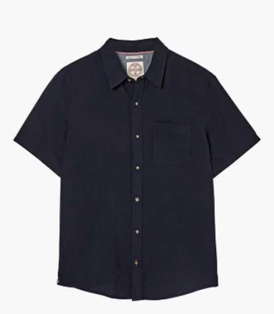 Bugle Linen Blend Short Sleeve Shirt 1