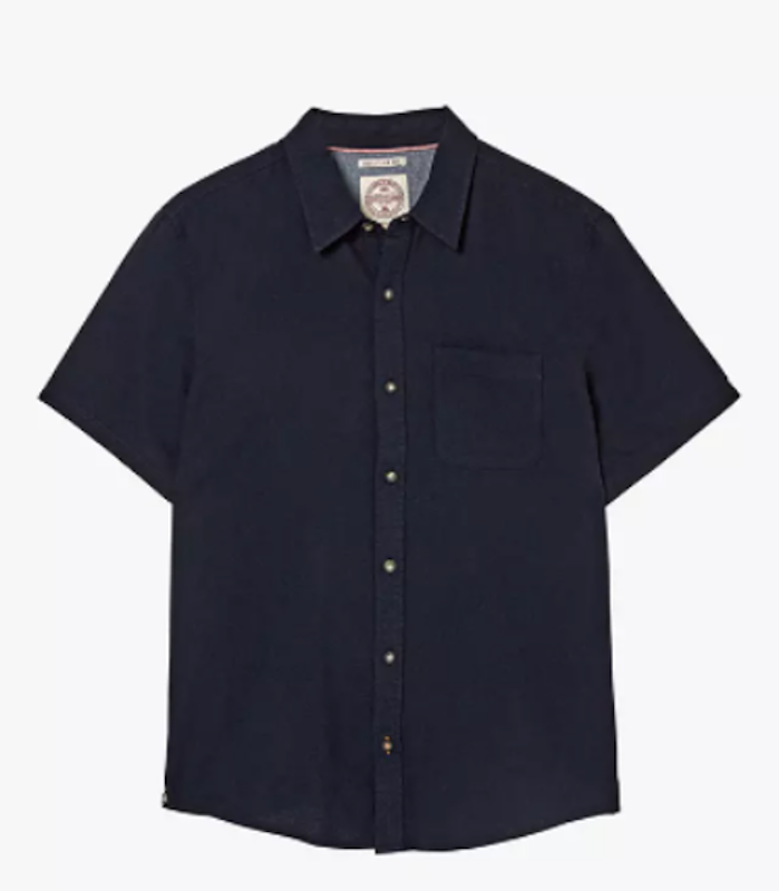 Bugle Linen Blend Short Sleeve Shirt 1