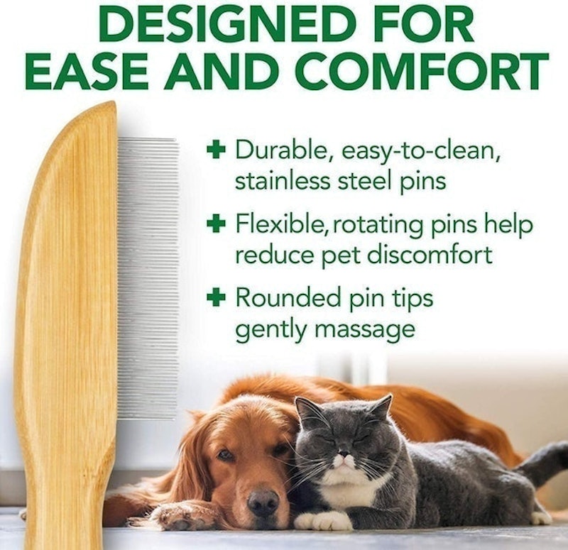 Bamboo Flea Comb 2
