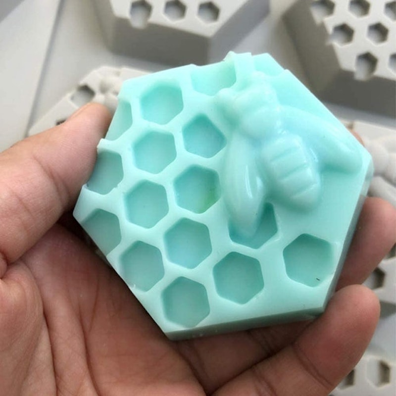 3D Honeycomb Silicone Soap Mould 4