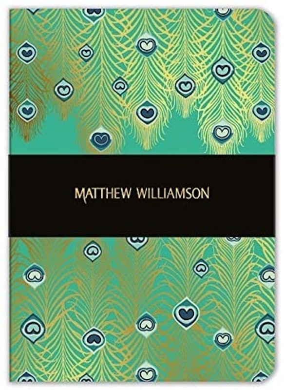 Matthew Williamson A5 Jade Peacock Notebook 1