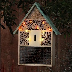 Solar Insect Hotel With Lights
