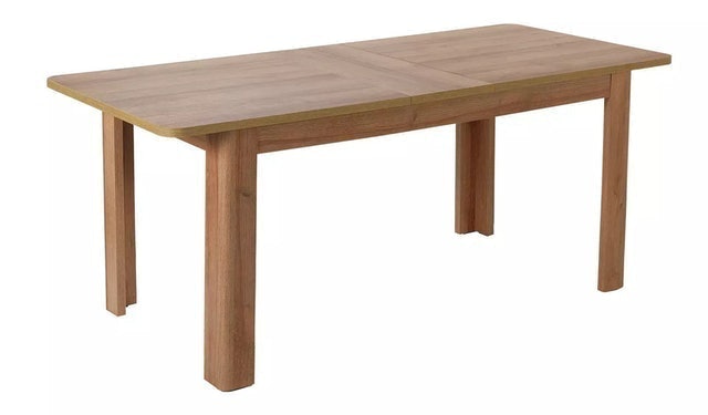Miami Curve Extending Oak Effect Dining Table 1