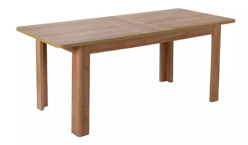 Miami Curve Extending Oak Effect Dining Table 1