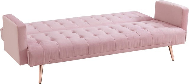 Velvet Three Seater Sofa Bed 2