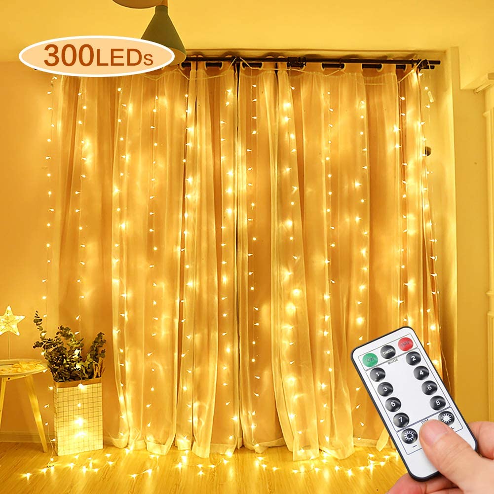 6. Opard Bedroom Fairy Light Curtain 1