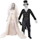 I Love Fancy Dress Ghost Bride and Groom Costume 1