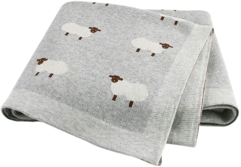 Knitted Double Layer Baby Blanket 1