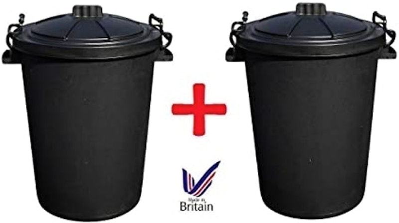 Large Black Plastic Bin 1