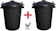 Keto Plastics Large Black Plastic Bin 1