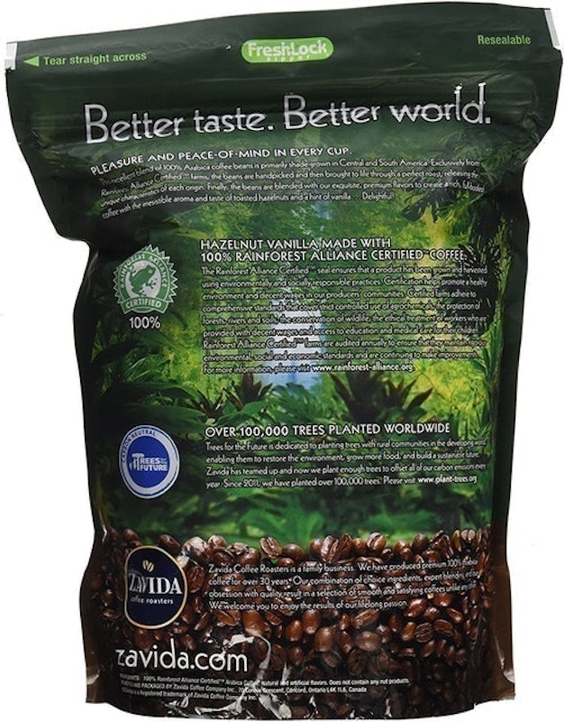 Hazelnut Vanilla Premium Whole Bean Coffee 2